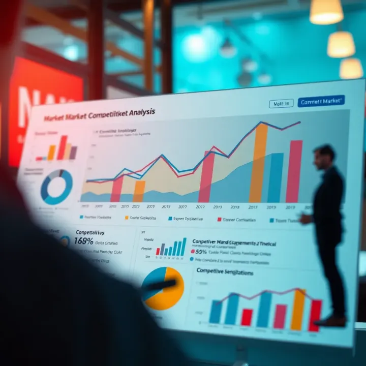 Detailed market analysis chart showing competitive landscape and consumer segmentation