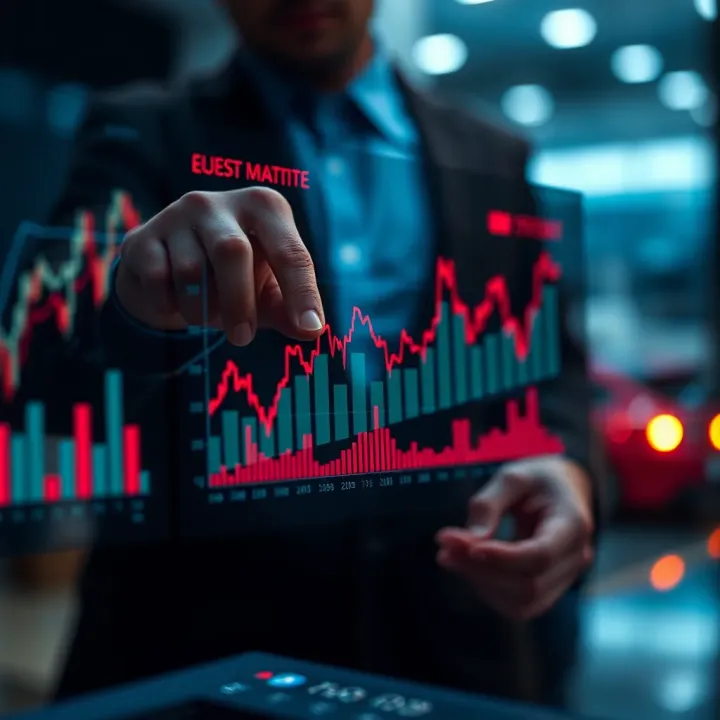 Graph showcasing the impact of economic events on investment decisions