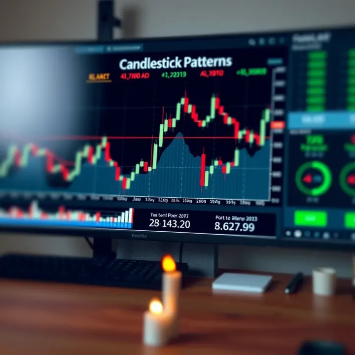 Diagram highlighting key candlestick patterns and their implications for trading decisions