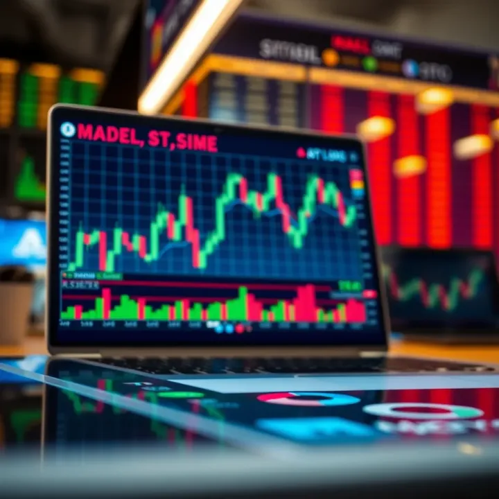 Chart displaying market trends and data analysis