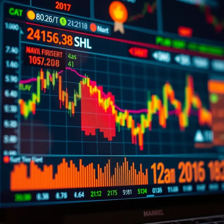 Graphical representation of market fluctuations influenced by Brazil's financial announcements
