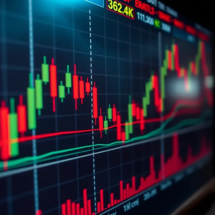Chart showing common price action patterns like pin bars and engulfing candles on a financial market graph