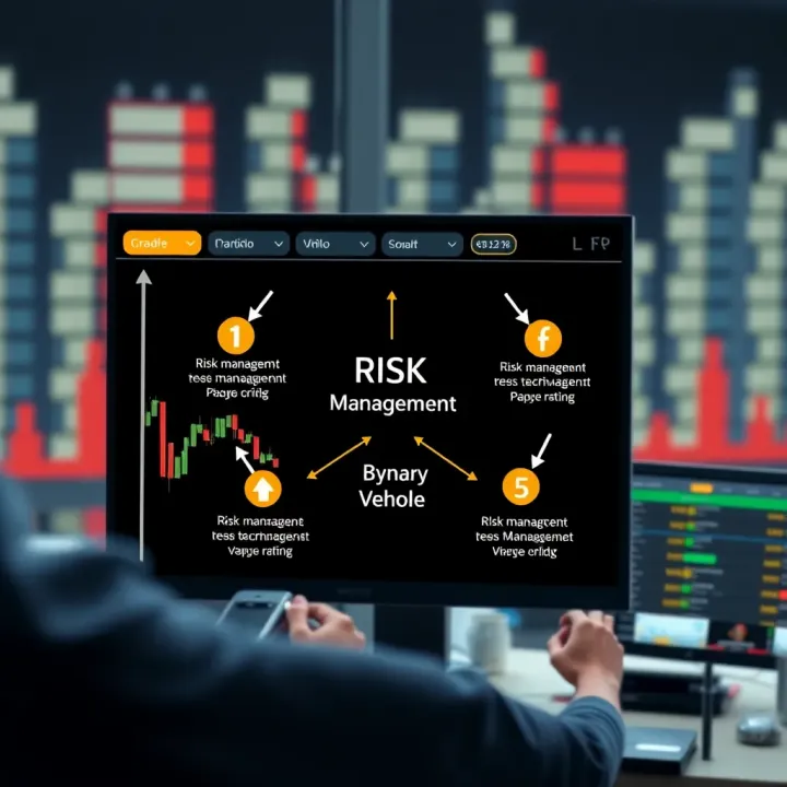Diagram illustrating risk management techniques for fast-paced binary options trades