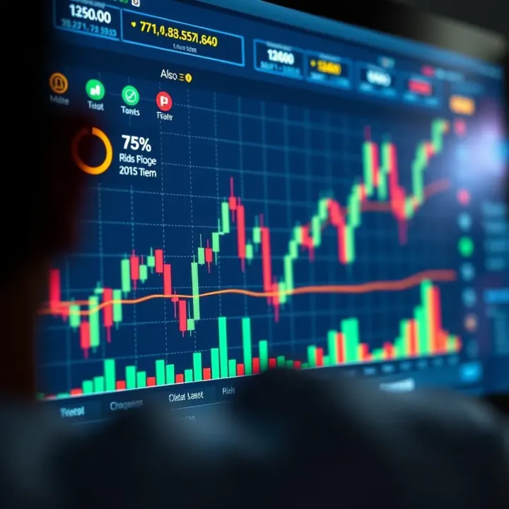 Risk Management and Market Analysis in Binary Options Graph illustrating risk management techniques and market analysis tools for binary options