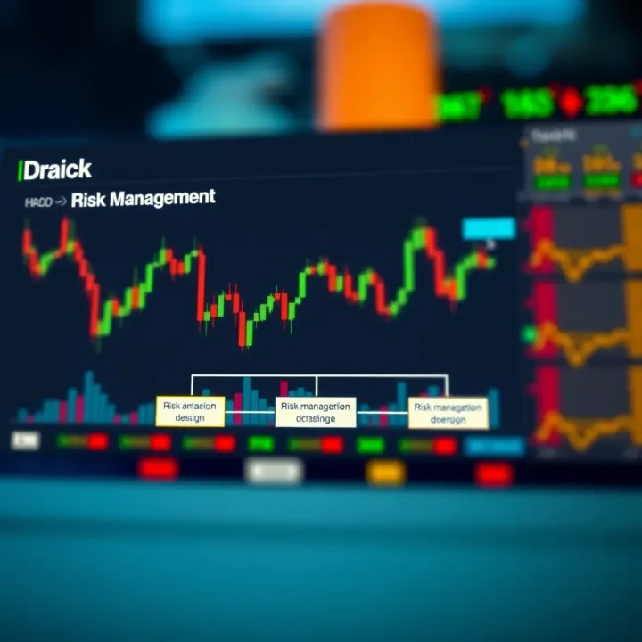 Diagram illustrating risk management techniques for binary options using price action strategies