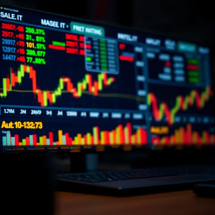 Visual representation of risk management and strategy tools for binary options