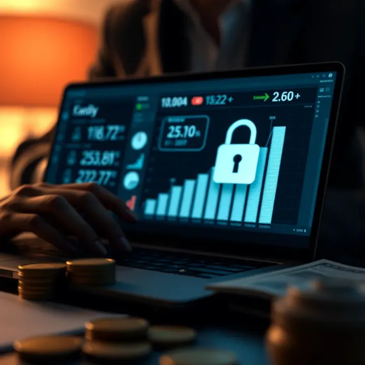 Guidelines for Starting Real Money Investment Safely Safe investment concept with secure money transfer and financial growth illustration