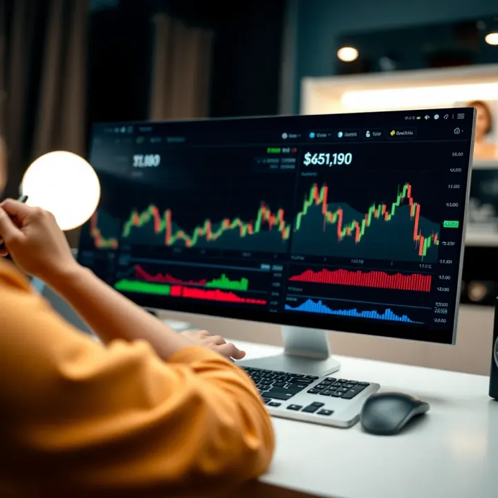 Interface displaying copy trading platform with charts and trader performance metrics