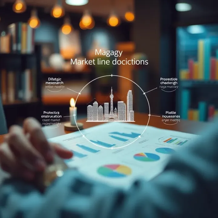 Diagram of strategic business decisions influenced by market research insights