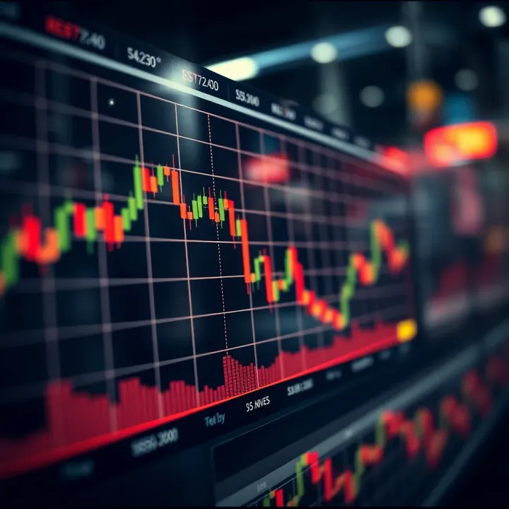 Graph illustrating resistance level where price reverses downward