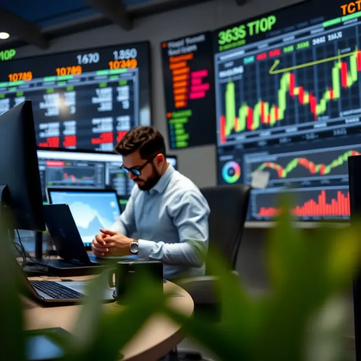 Illustration of traders analyzing price movements and making decisions based on price action without technical indicators