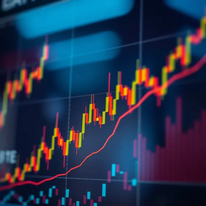 Graph showing trend lines and support-resistance zones highlighting areas of price consolidation