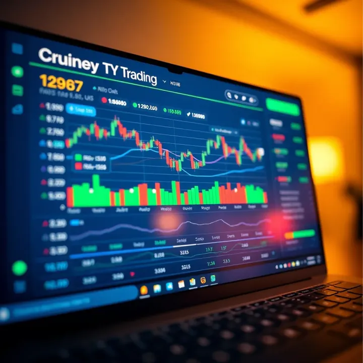 Cryptocurrency Copy Trading Platform Interface Dashboard displaying real-time cryptocurrency copy trading activity with performance charts and trader rankings