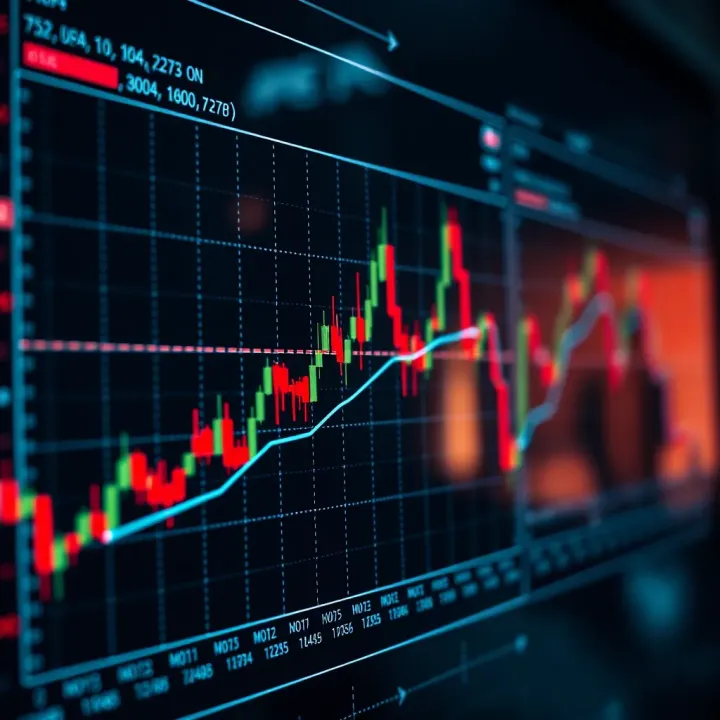 Graph depicting practical examples of price movement interpretation and trading strategy application